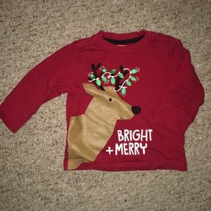 Gymboree long sleeve holiday shirt 6-12m